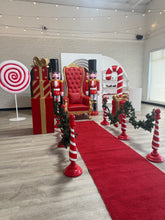 Load image into Gallery viewer, Candyland Christmas rental Toronto, gift set throne rental GTA, Santa throne setup Toronto, Christmas decor rentals Toronto