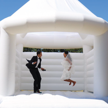 Load image into Gallery viewer, white wedding jumping castle