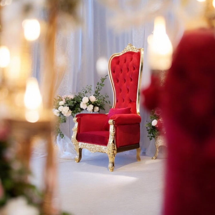RED THRONE CHAIR SANTA THRONE CHAIR RENTAL IN TORONTO AND THE GTA Castle Mania