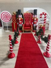 Load image into Gallery viewer, Candyland Christmas rental Toronto, gift set throne rental GTA, Santa throne setup Toronto, Christmas decor rentals Toronto
