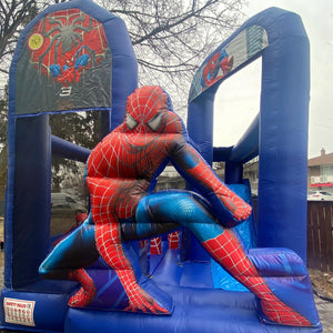 spiderman jumping castle